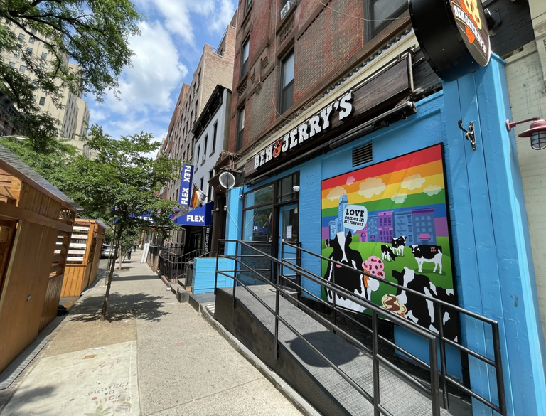 Ben & Jerry's outside Ice Cream Midtown West Hells Kitchen
