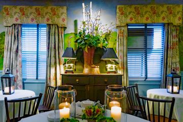 Interior of Kings' Carriage House. British Tea Shops Upper East Side Yorkville