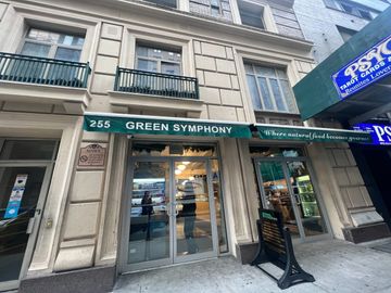 Green Symphony on W43rd Street. American Midtown West Times Square Theater District
