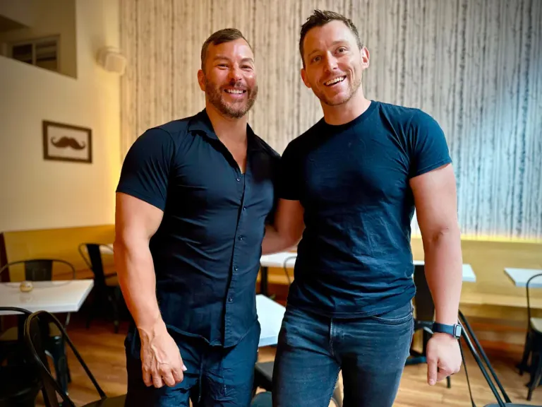 Ted and Shaun Red Stache Wine Bars Hells Kitchen Midtown West