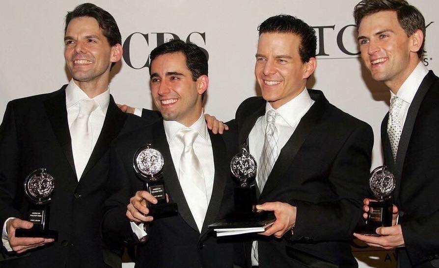 Daniel at the Tony Awards for Jersey Boys (J. Robert Spencer, John Lloyd Young, Christian Hoff, Daniel Reichard) 