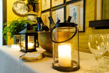 Candles at Kings' Carriage House Tea Shops British Upper East Side Yorkville