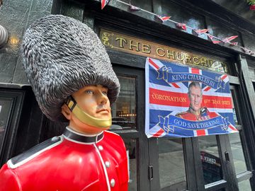The Churchill Tavern is ready for the Coronation undefined undefined