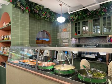 The buffet at Green Symphony American Midtown West Times Square Theater District