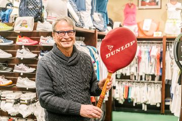 Mark Mason at Masons Tennis Sports Equipment Midtown East