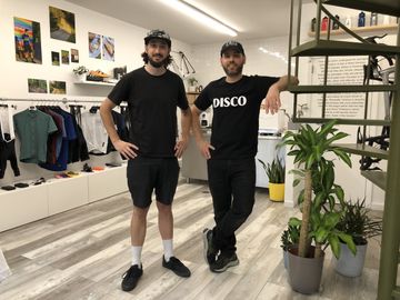 Rubber N Road owners in store Bike Shops Midtown West Hells Kitchen
