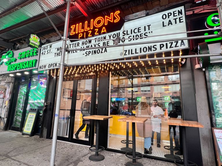 Zillions Pizza 8121 Pizza Hells Kitchen Midtown West Times Square