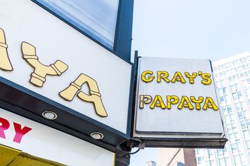 Gray's Papaya 2 GrabGoLunch Hot Dogs Upper West Side