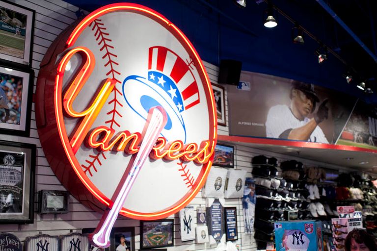 Yankees Clubhouse 1 Sneakers and Sportswear Souvenirs Garment District Midtown West Theater District Times Square