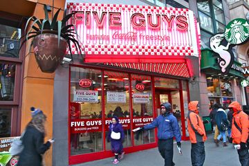 Five Guys 1 American Burgers Garment District Midtown West Theater District Times Square