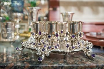 Michael Strauss Silversmiths 4 Religious Items China Glass Silver Judaica Uptown East Lenox Hill Upper East Side