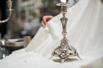 Michael Strauss Silversmiths 5 Religious Items China Glass Silver Judaica Uptown East Lenox Hill Upper East Side