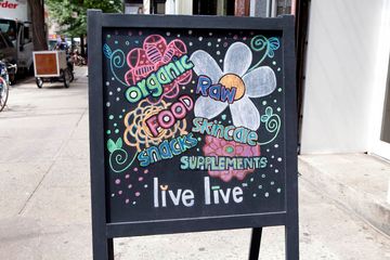 Live Live and Organic 1 Health Products Health Food Vegan East Village