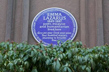 Emma Lazarus Plaque 1 Plaques Statues Greenwich Village