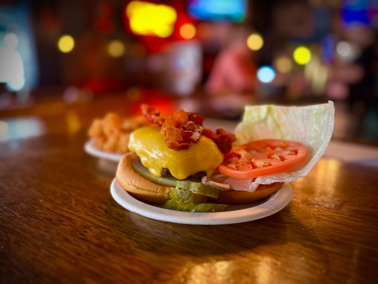 Corner bistro burger American Bars West Village