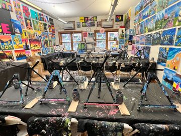 interior tables the paint place Artist Studios Upper West Side