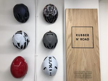 Bike helmets at Rubber N Road Bike Shops Midtown West Hells Kitchen