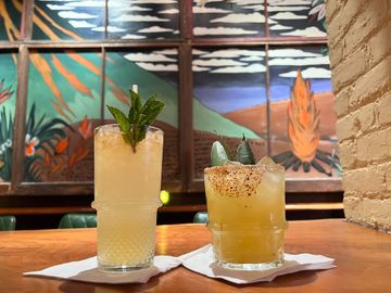 Drinks at Friki Tiki Speakeasy Bars Hells Kitchen Midtown West Times Square