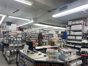 interior shot of Manhattan Wardrobe Supply Skin Care and Makeup Arts and Crafts Chelsea